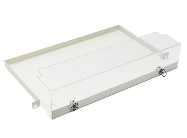 1,5U 19"  panel for 24 SC-DPX, liten ODF Med 0,5U underhylle og 2U deksel 
